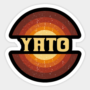 Vintage Proud Name Yato Birthday Gifts Circle Sticker